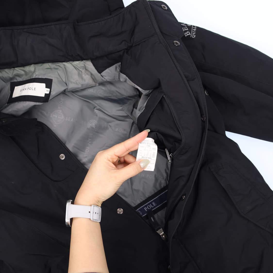 [100] 빈폴 자수로고 후드 바람막이 점퍼 자켓 0120J 상품이미지5