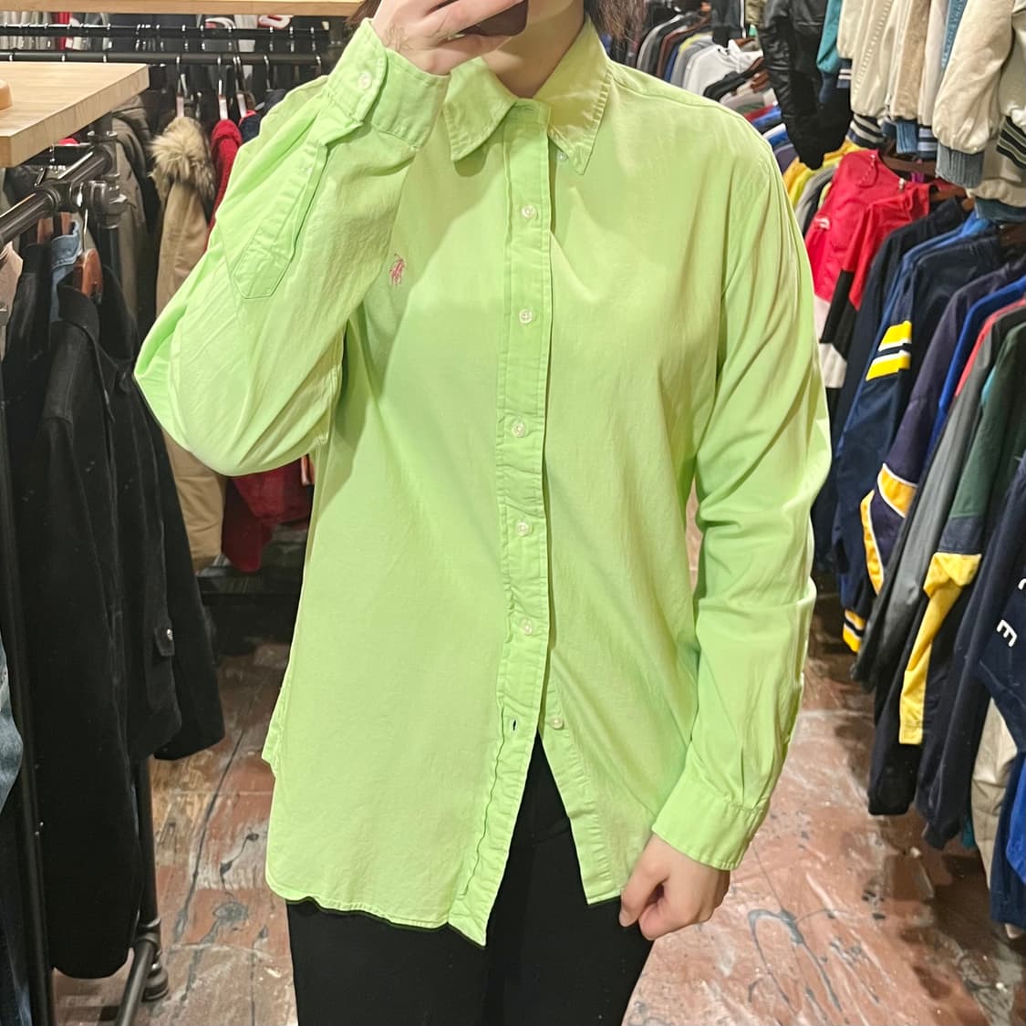 [HI] 폴로 셔츠 그린 상품이미지2