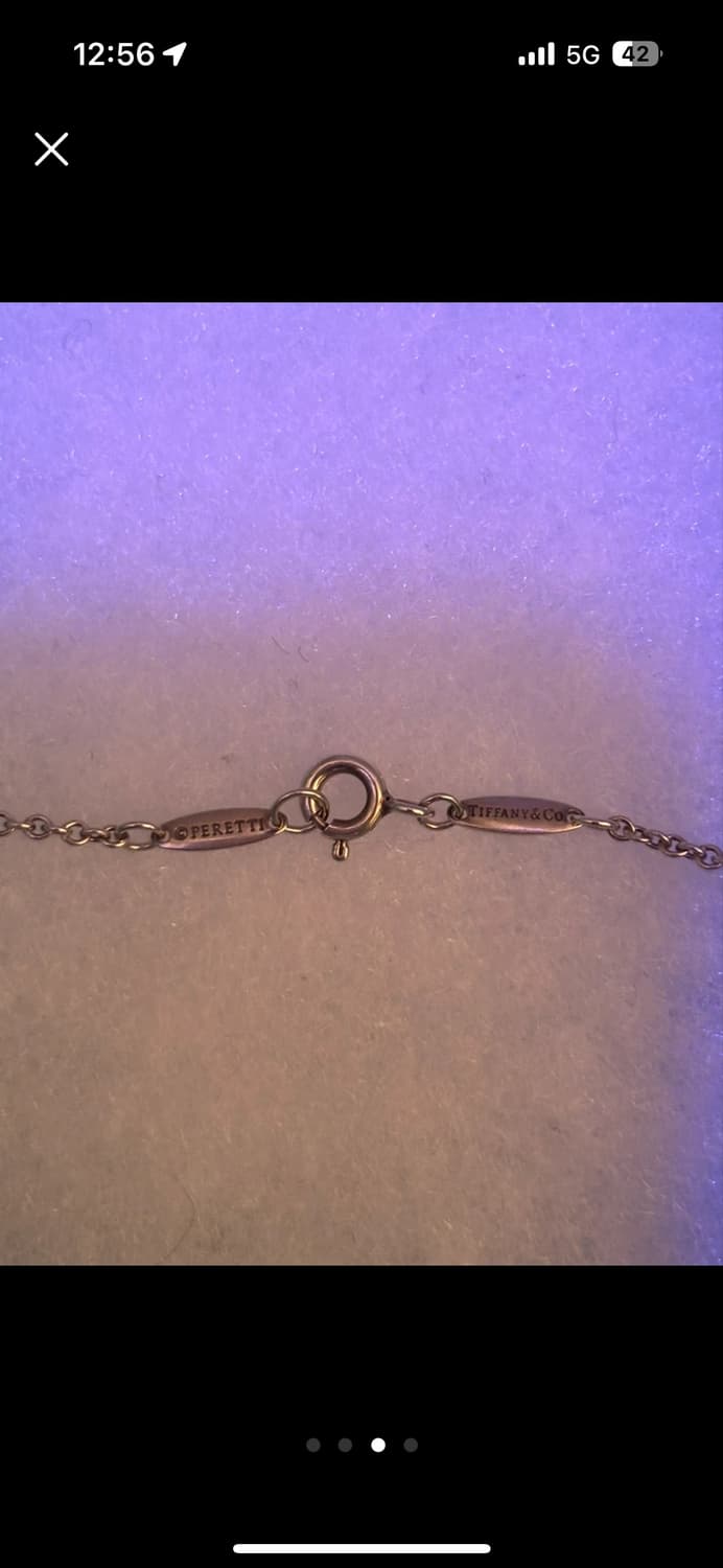 <Tiffany.co 정품> 실버 상태 A급 엘사퍼레티 22mm 네크리스 상품이미지2