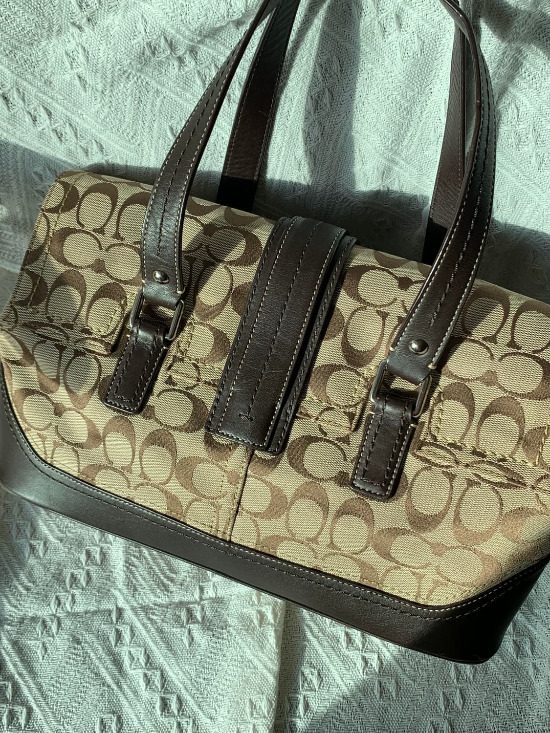 희귀 👜 [S급] Coach 브라운 버클백 상품이미지5
