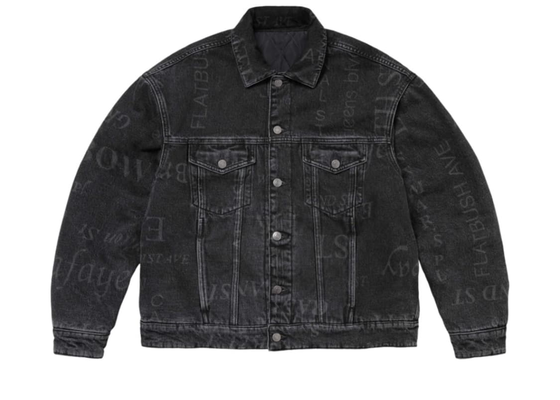(XL) 슈프림 마틴로즈 리버시블 데님 트러커 자켓 블랙 상품이미지1