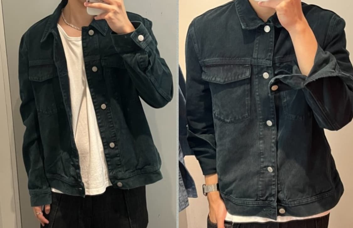 cos 투톤 데님자켓 상품이미지3