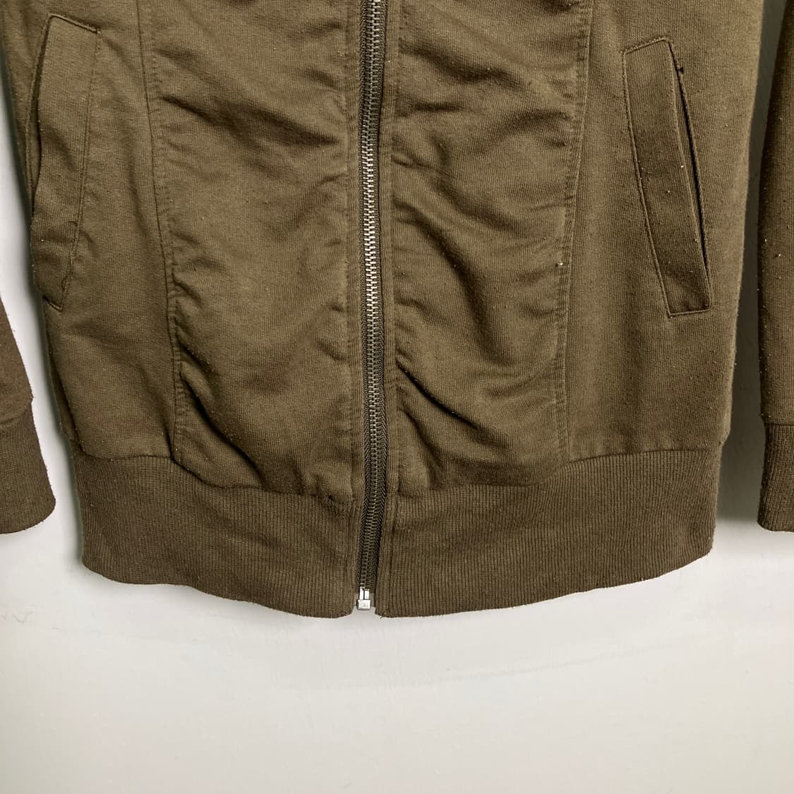 COLZA 카키 코튼 집업 자켓 M 상품이미지5