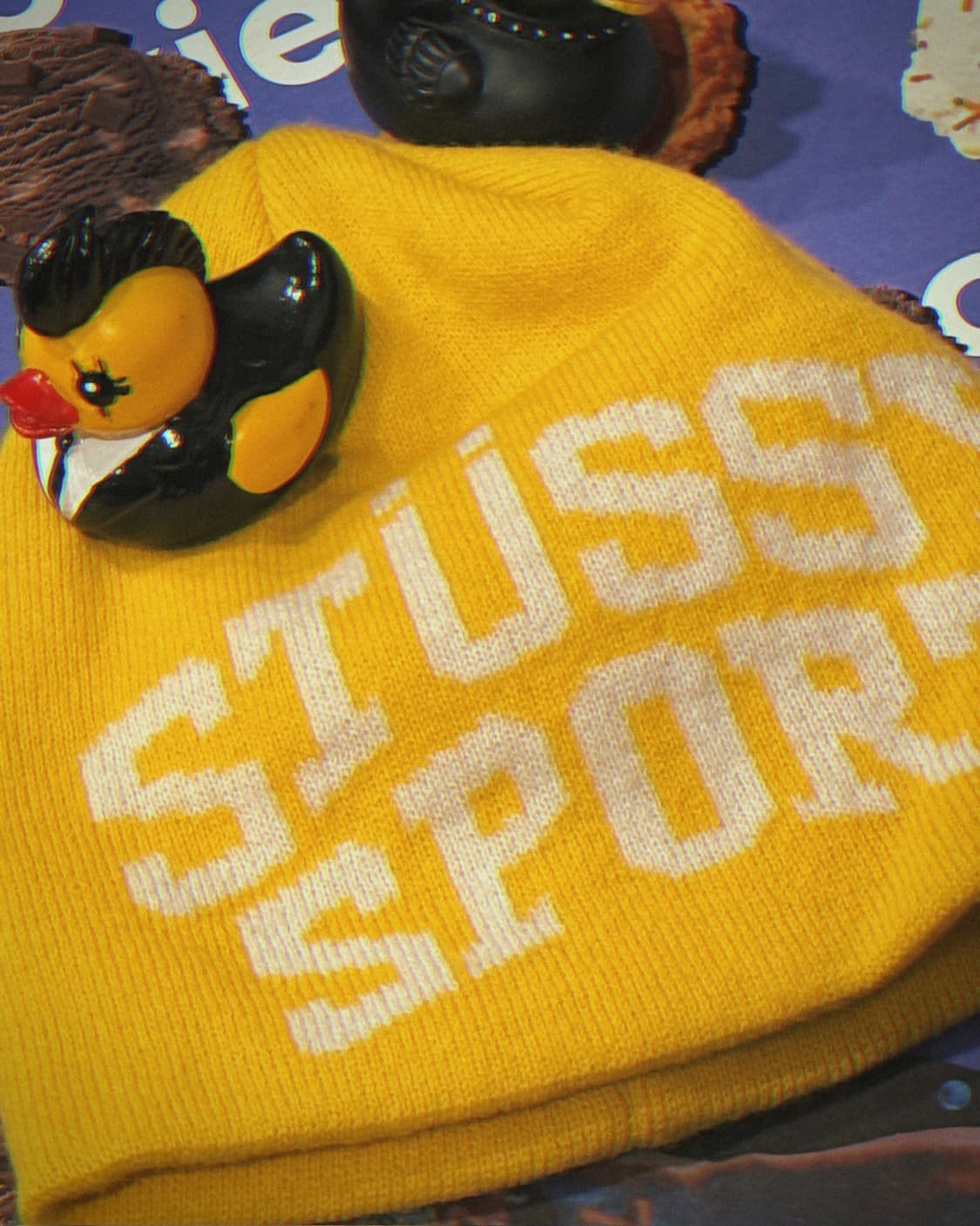 스투시 옐로우 코튼 비니 상품이미지3