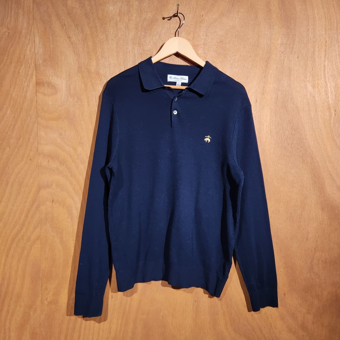 브룩스브라더스 네이비 니트 카라 L 105 상품이미지1