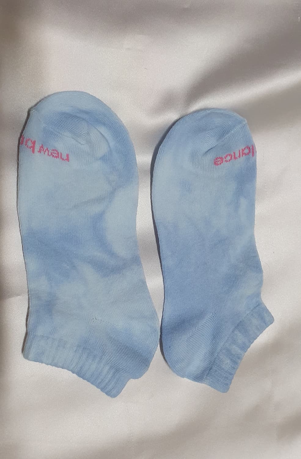 3컬레 가격이예요~ 블루 핑크 그린 뉴발란스 물나염 타이다이  단목 양말 상품이미지7