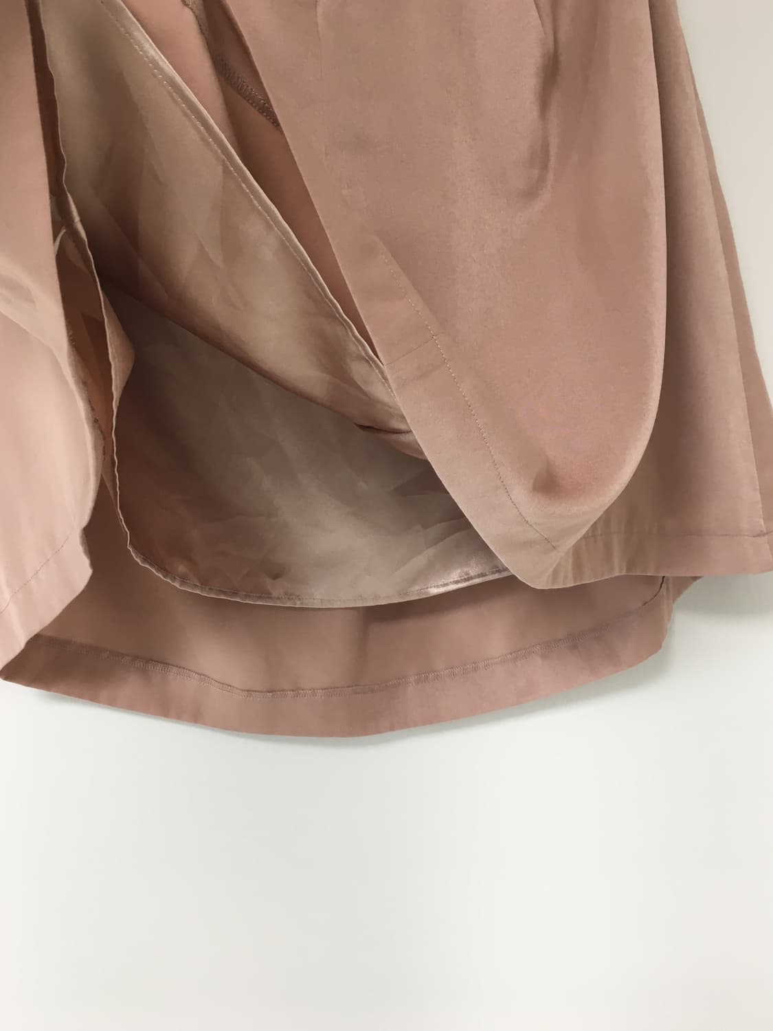 빈티지[코야빈티지, 마루빈티지, 카모메] 핑크 베이지 플레어 미디 스커트 상품이미지3