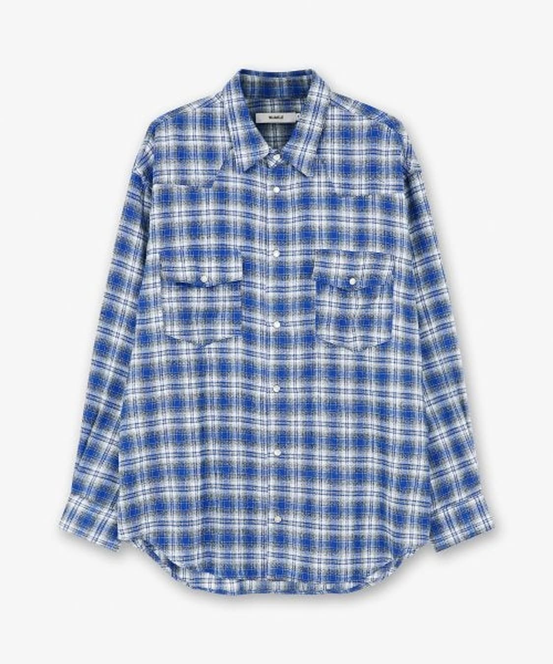 누아클레 옴브레 체크 웨스턴 블루 (라이즈 소희 착용) 상품이미지5