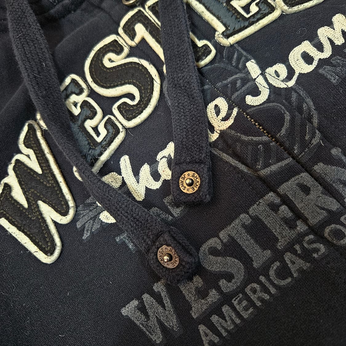 SHANE JEANS 00's y2k 빈티지 기모 후드집업
 상품이미지3