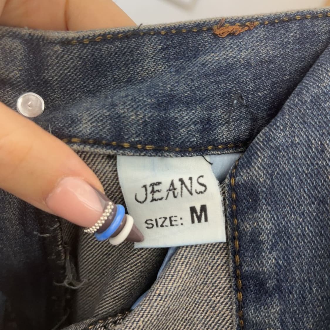 빈티지 올드스쿨 워싱 카고 데님 청치마 롱스커트 M C07869 상품이미지5