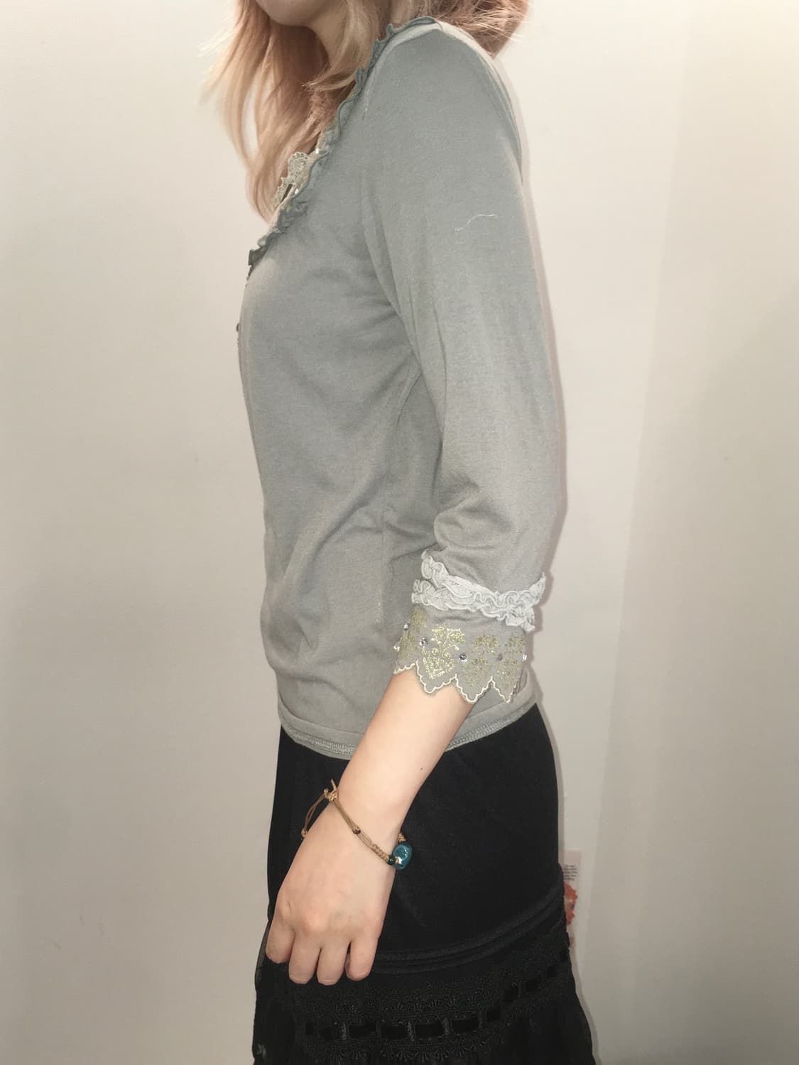 axes femme antique lace t shirt 상품이미지3
