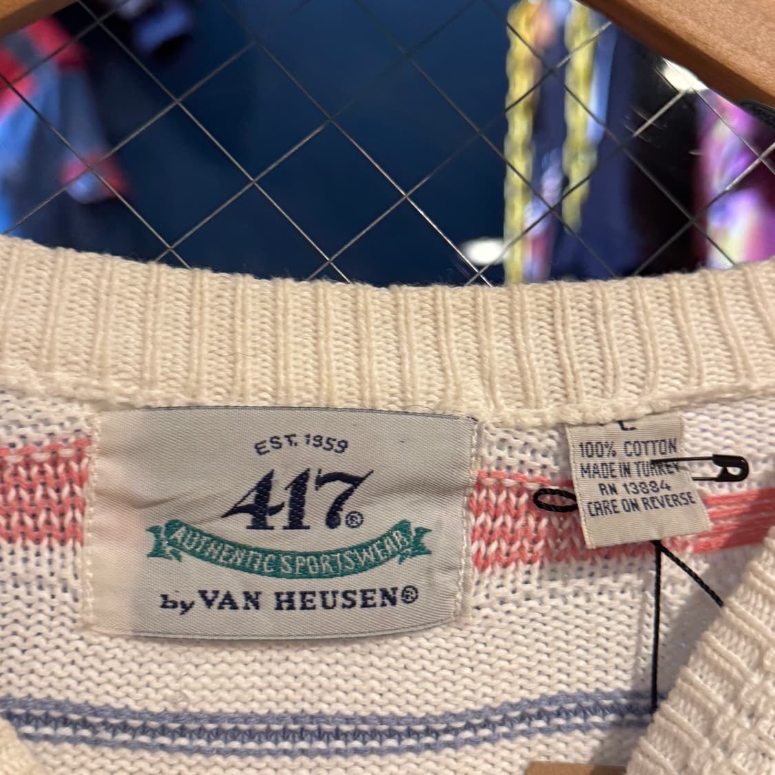 vintage 417 ven heusen 빈티지 박스 루즈 니트 상품이미지8