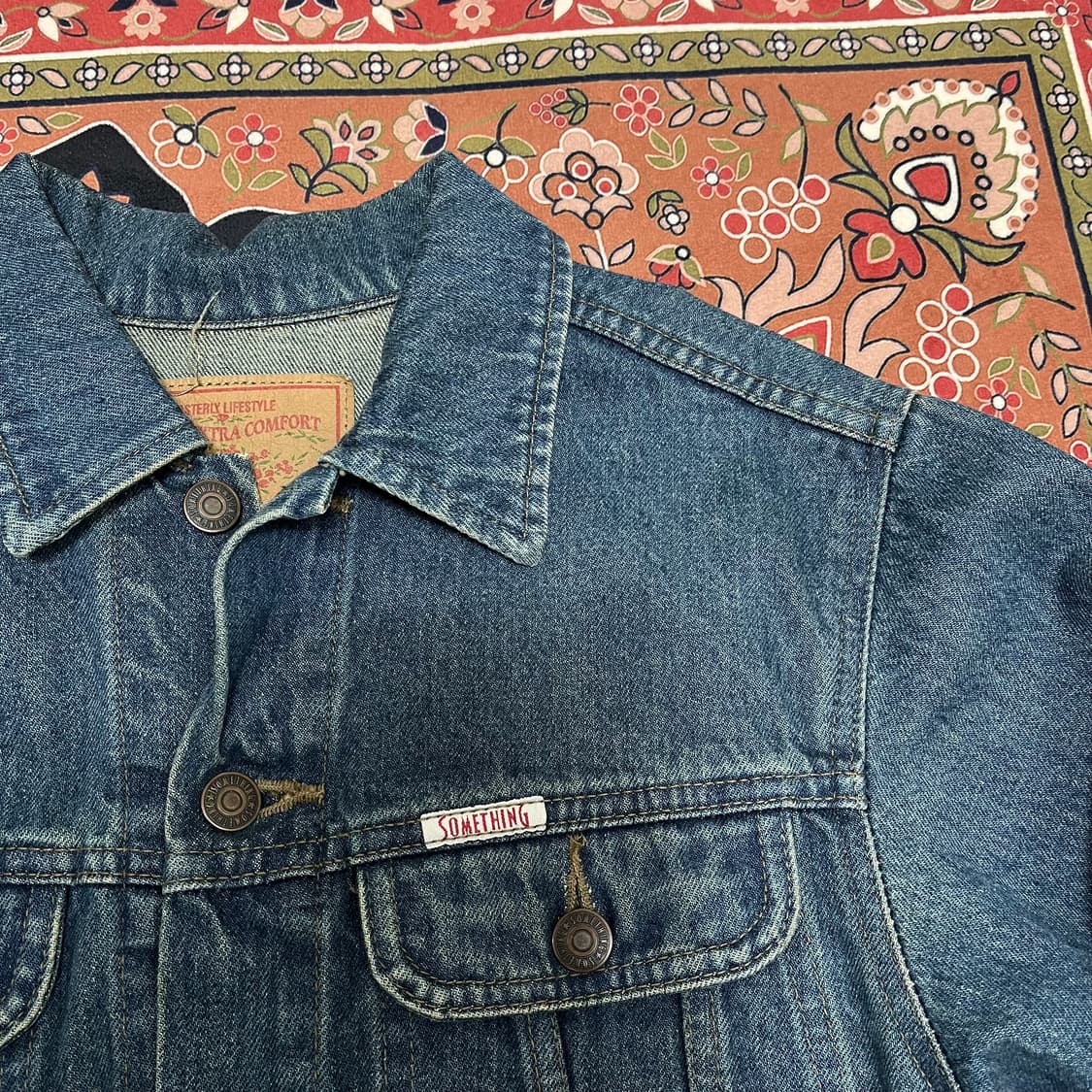 SOMETHING 포켓 데님 자켓 79-87-150/160 상품이미지3