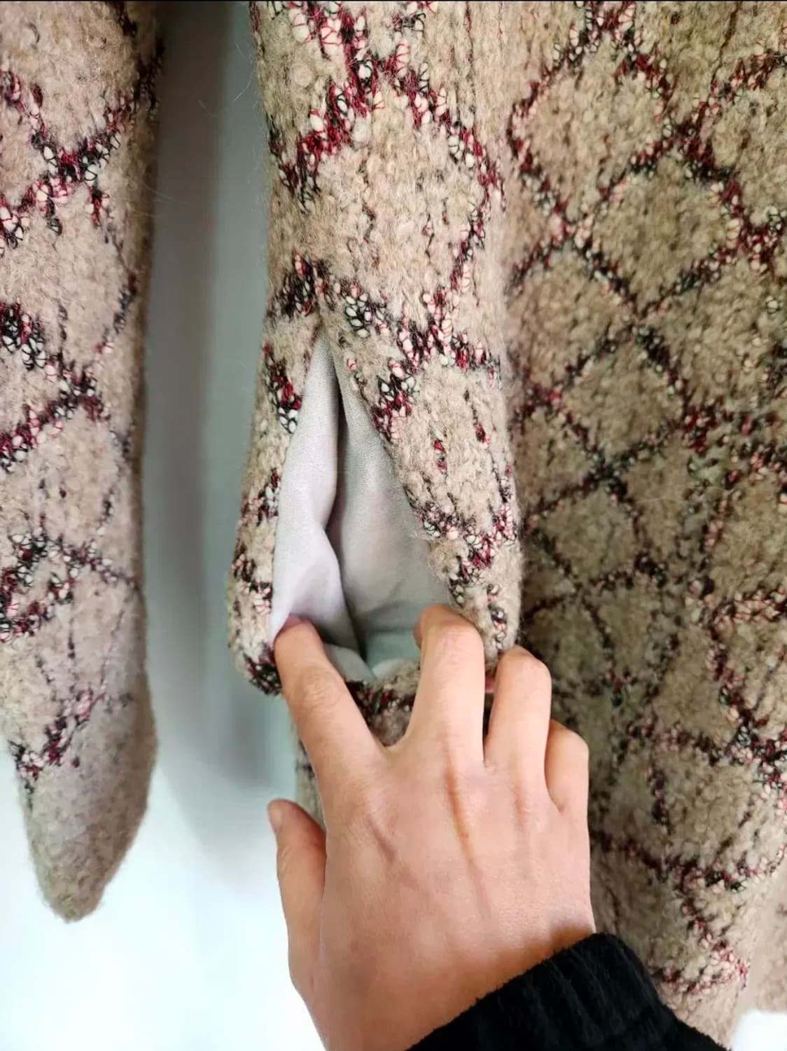 [시스템옴므] 브이넥 니트 가디건 울 캐시미어 블렌딩 집업 95 상품이미지5