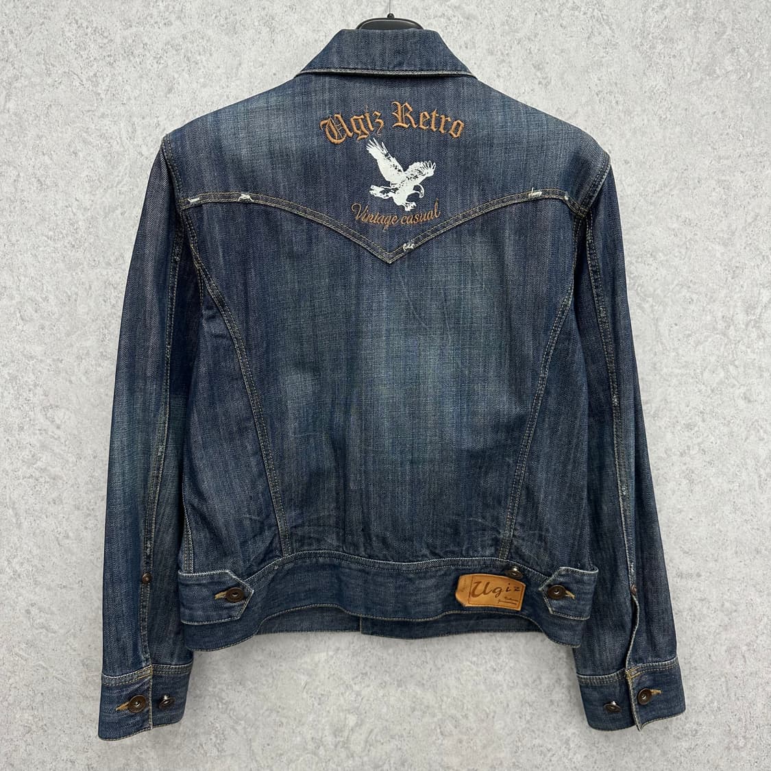 100 UGIZ y2k 남자 데님 청자켓 상품이미지2