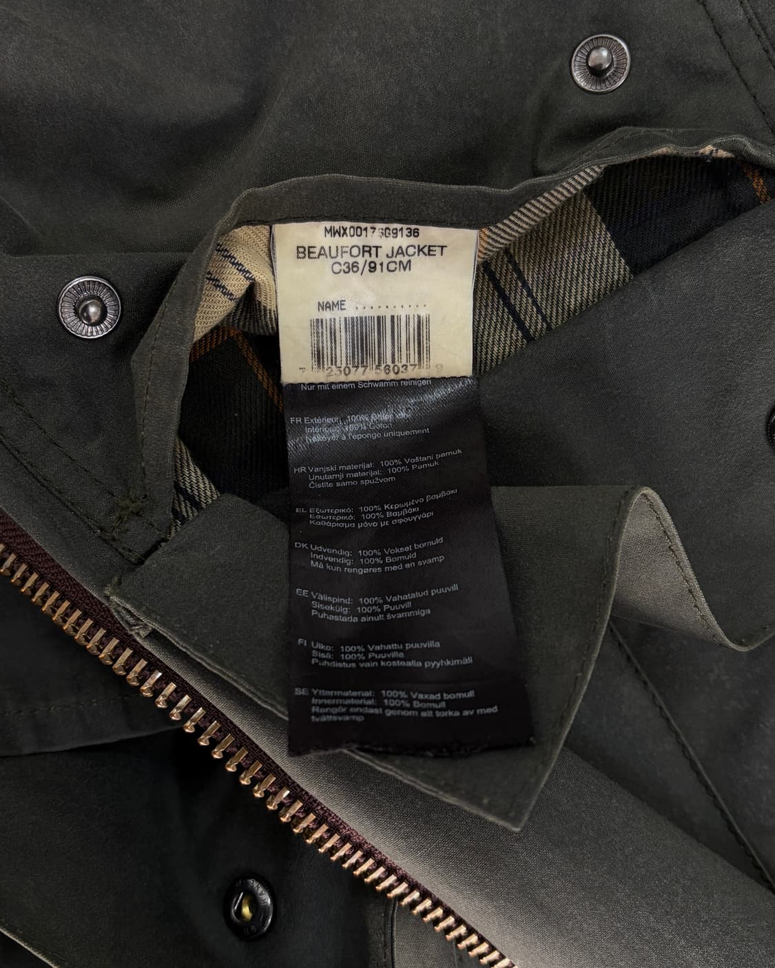 [M]바버 Barbour 뷰포트 빈티지 왁스 자켓 상품이미지10