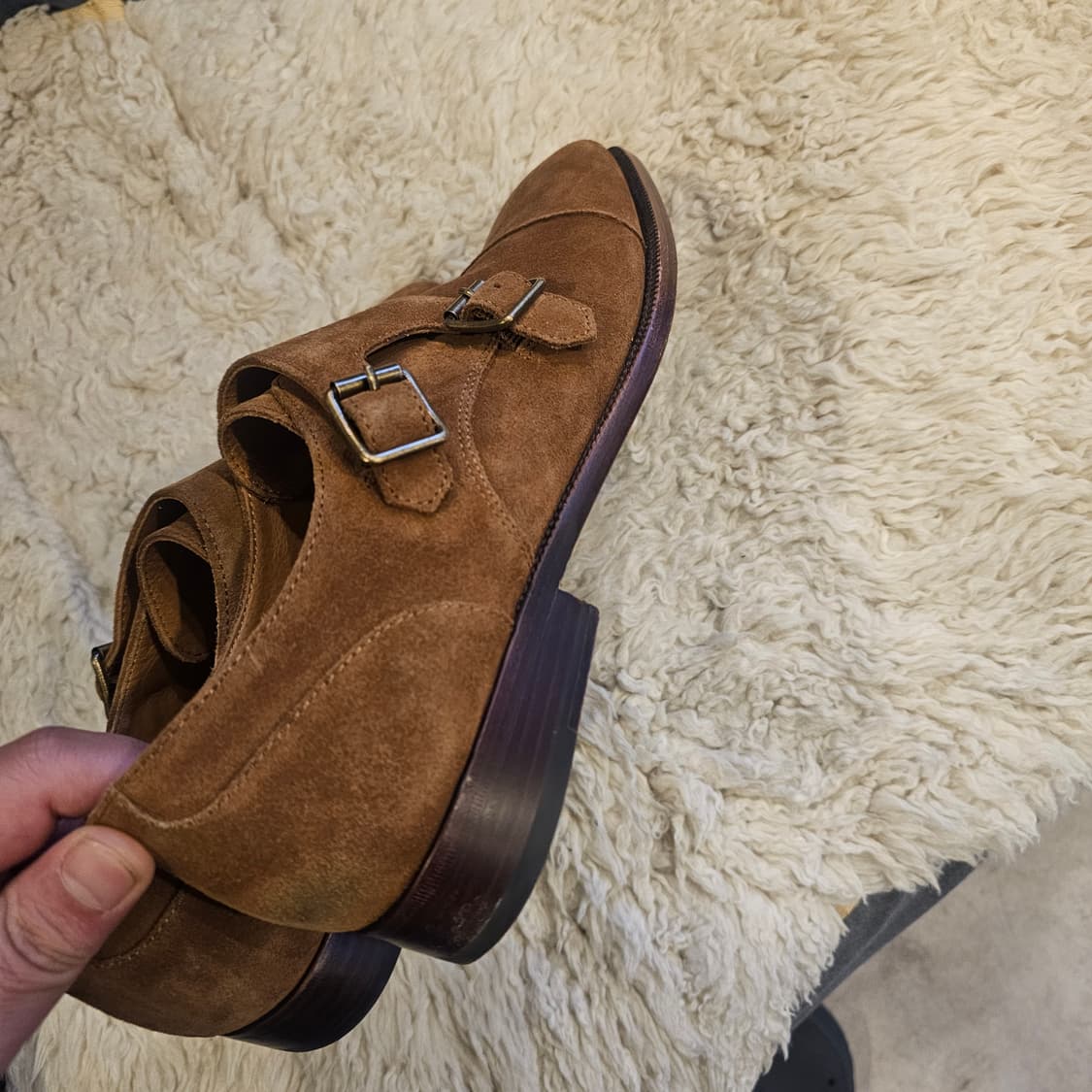 265 폴로 랄프로렌 뭉크스트랩 스웨이드 구두 상품이미지3