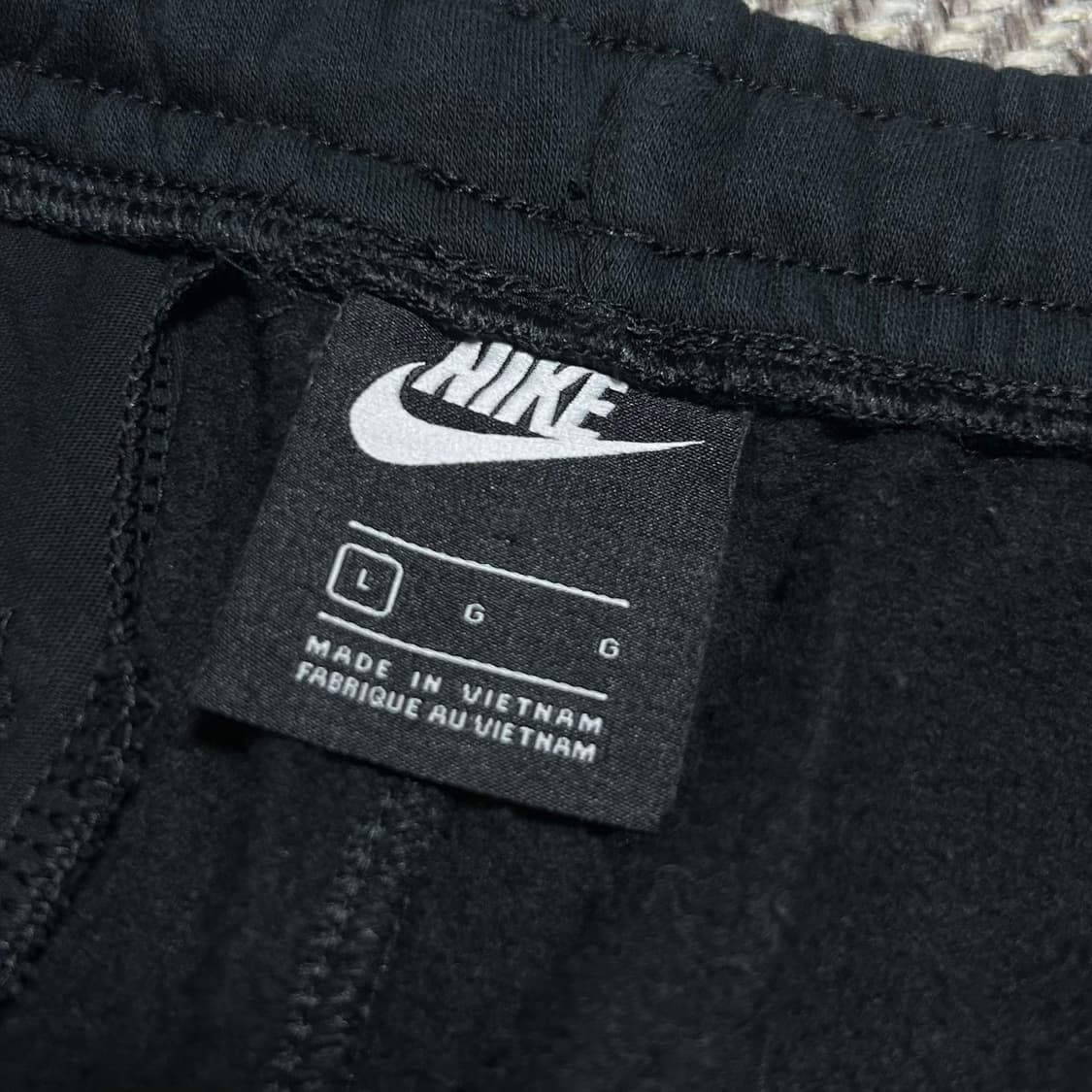 [L] Nike 나이키 기모 블랙 베이직 조거팬츠 상품이미지6