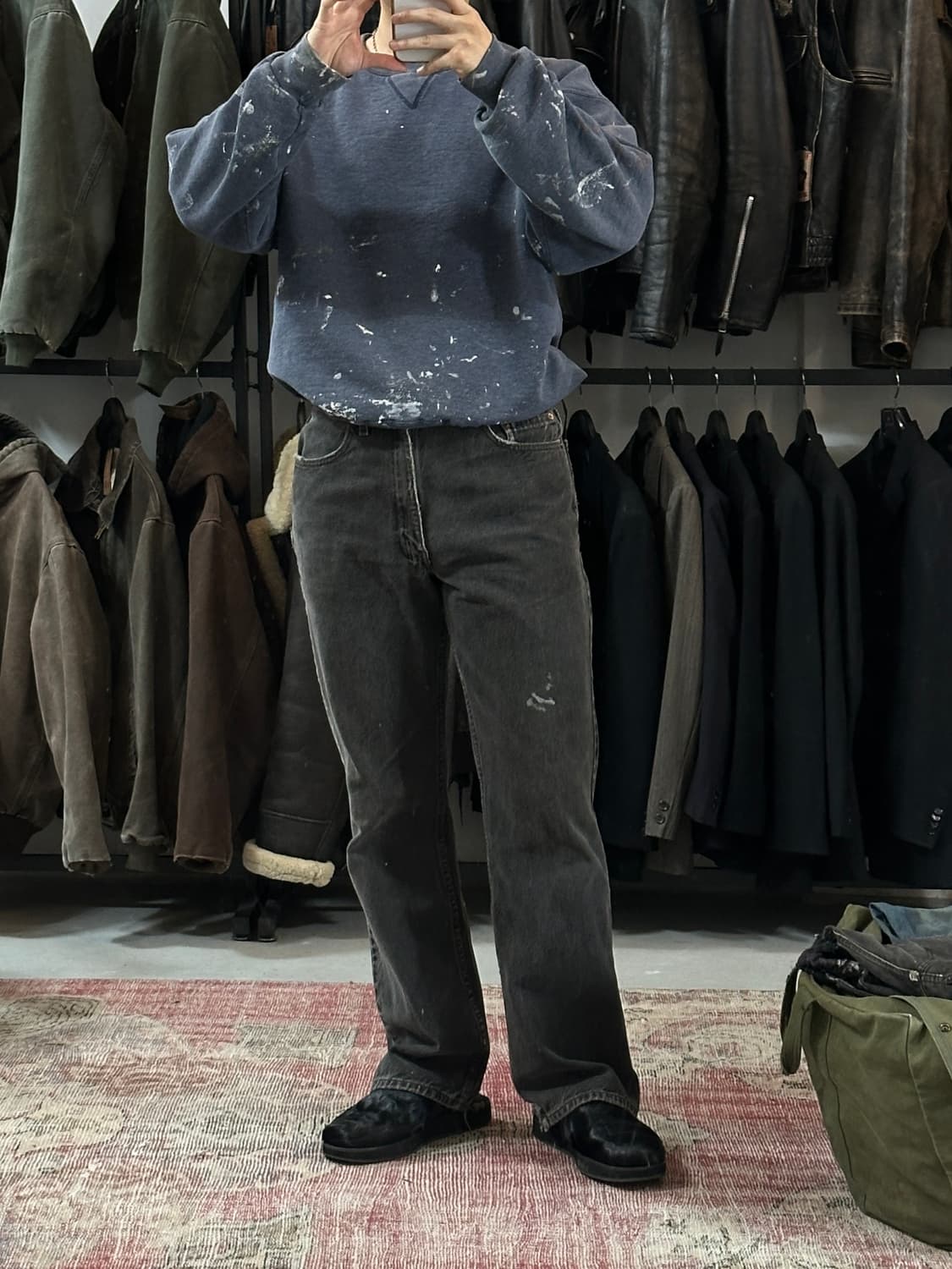 90's 리바이스 517 블랙 부츠컷 플레어진 상품이미지2