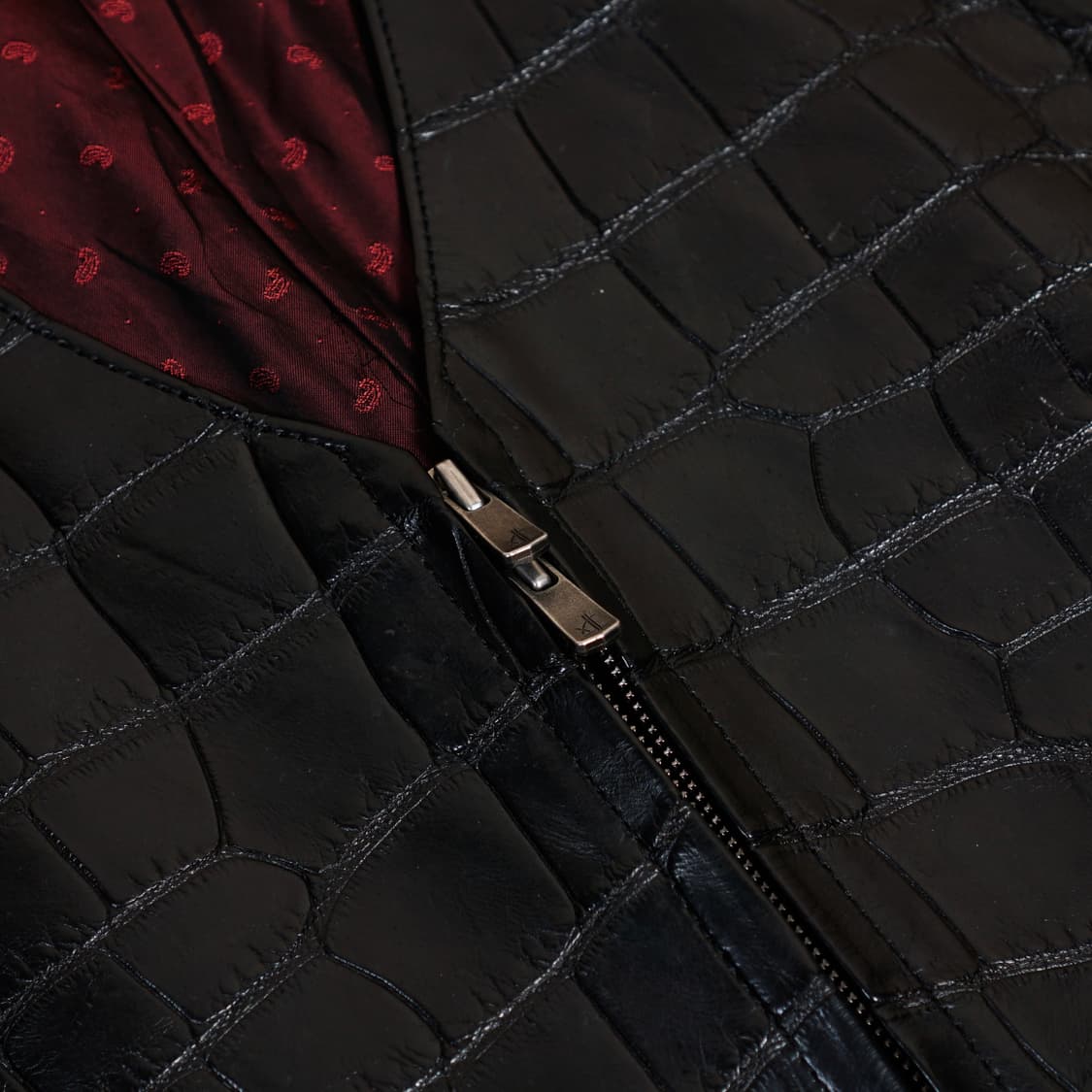 리얼 악어가죽 테일러드 베스트 상품이미지7