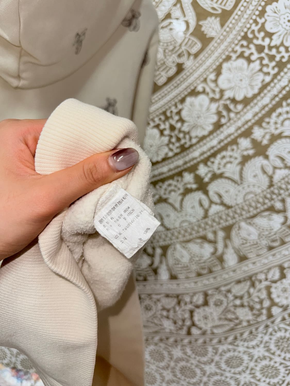 티니위니 빈티지 곰돌이 프린팅 기모 후드집업  상품이미지8