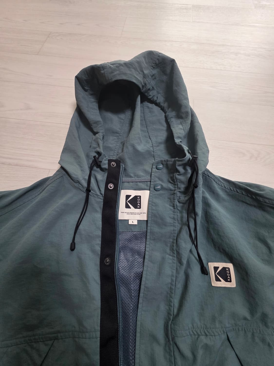 코닥 후드 바람막이 L(100~105)사이즈 상품이미지5