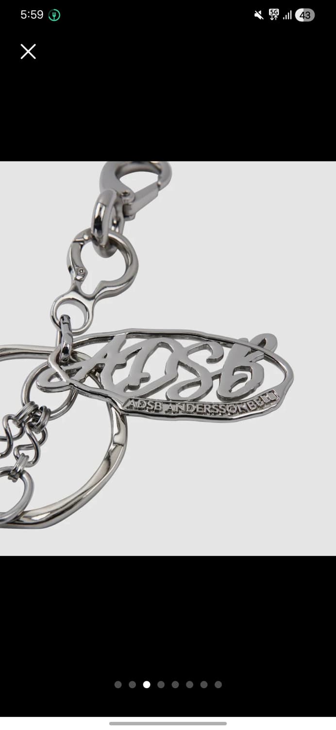 (새상품)앤더슨벨 키링 로고 펜던트 상품이미지3