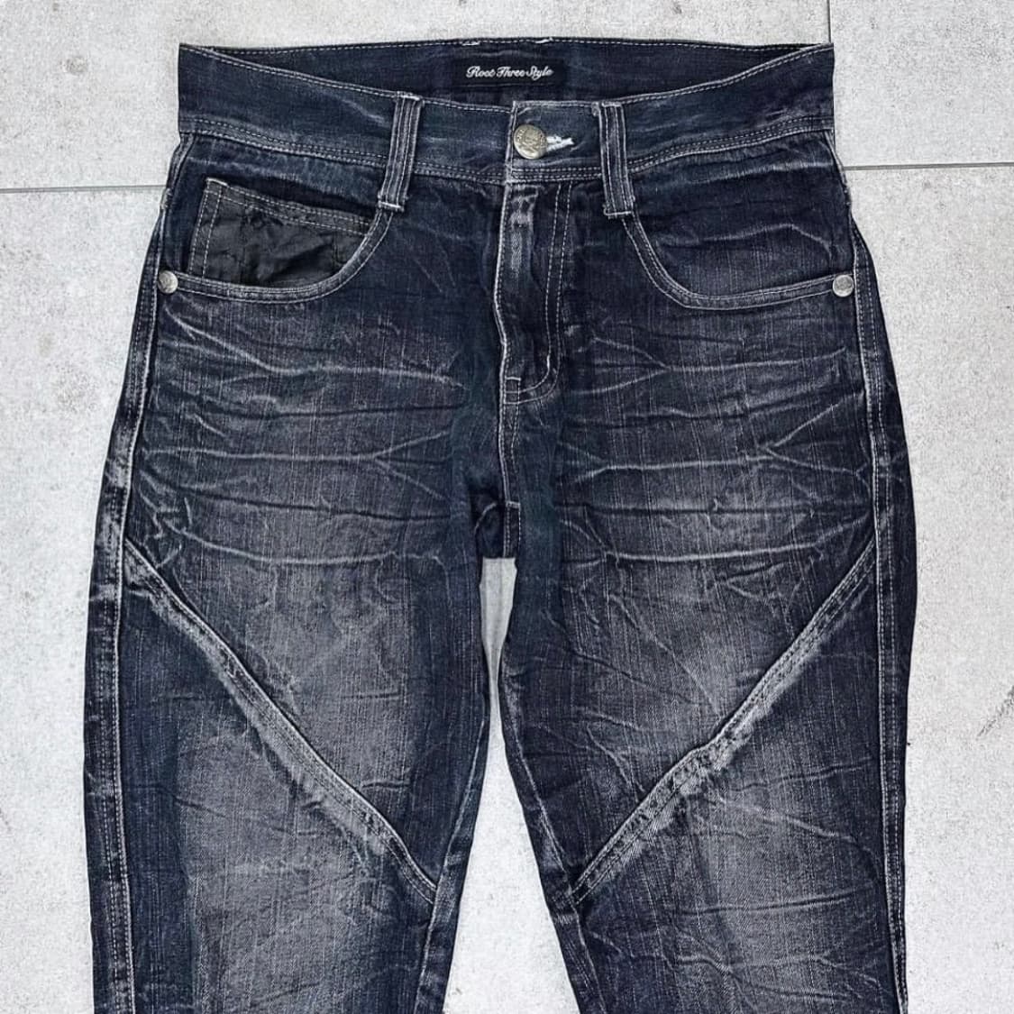 middle age emblem washed denim 상품이미지2