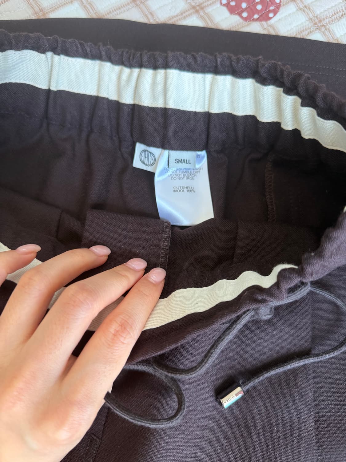 에토스 SIDE SLIT LONG SKIRT-BROWN스몰사이즈 상품이미지7