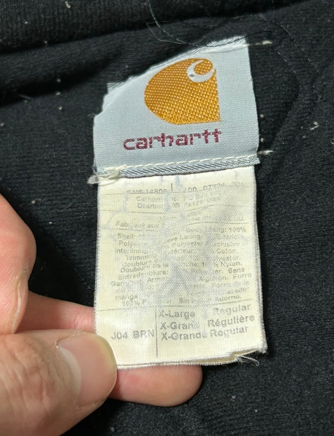 칼하트 J04 덕 액티브 자켓 XL 상품이미지4