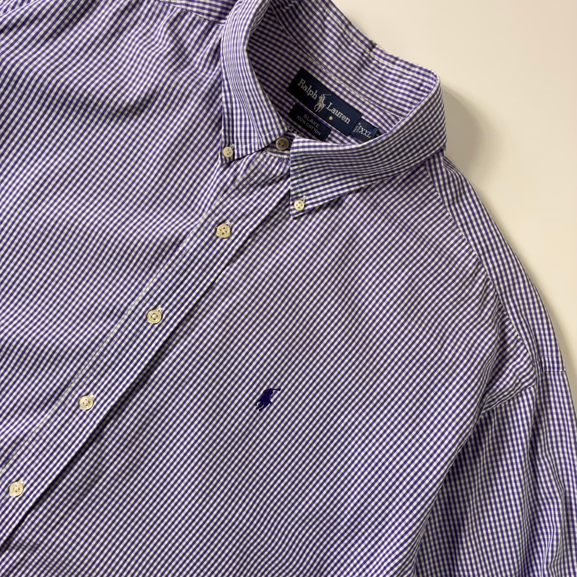 Polo  폴로 랄프로렌 자수 블레이크 코튼 체크 셔츠  상품이미지3