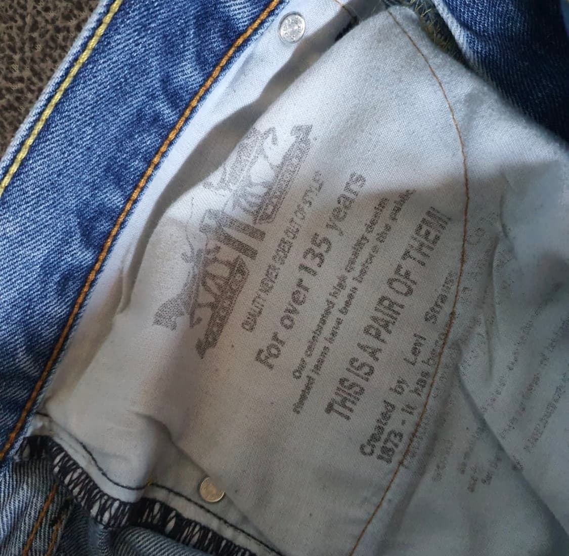 리바이스 505 빈티지 데님 반바지 34 NO.47 상품이미지5