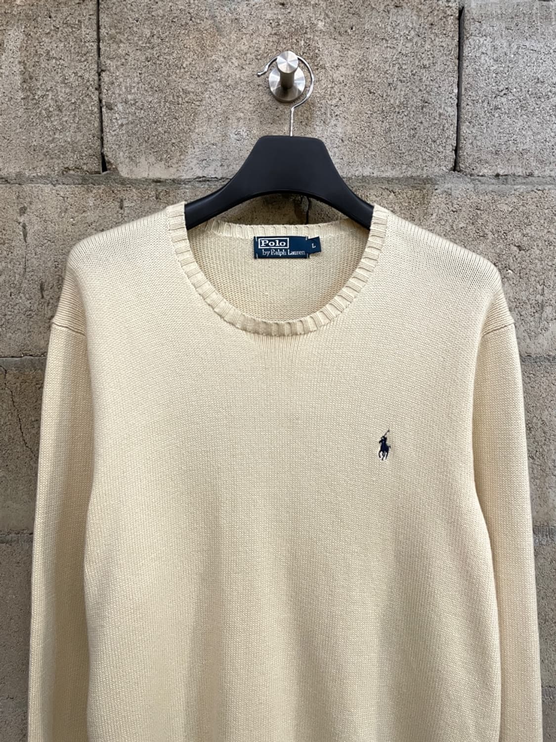 폴로 랄프로렌 코튼 크림 니트 상품이미지2