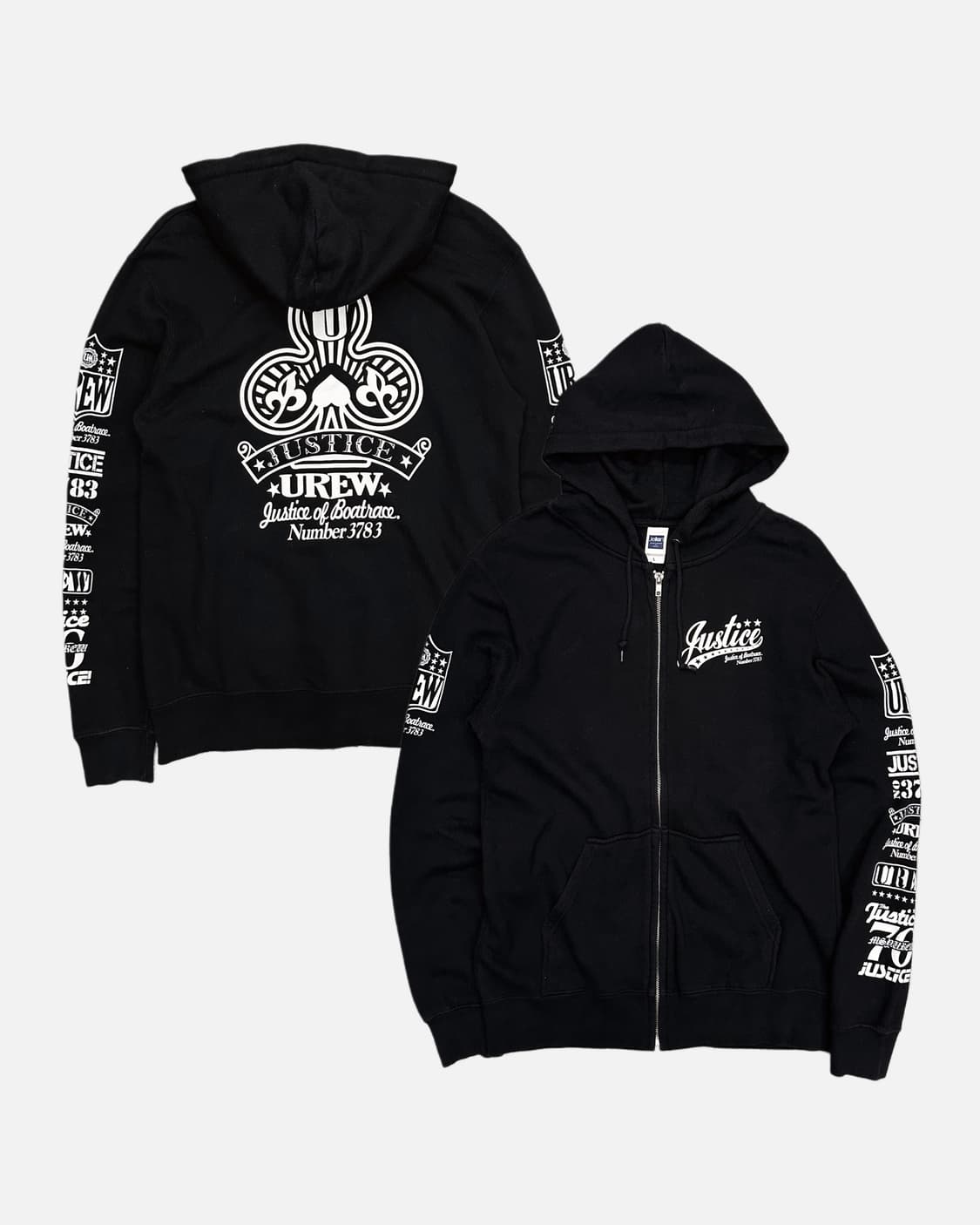 justice clover printing hood zip-up 상품이미지1