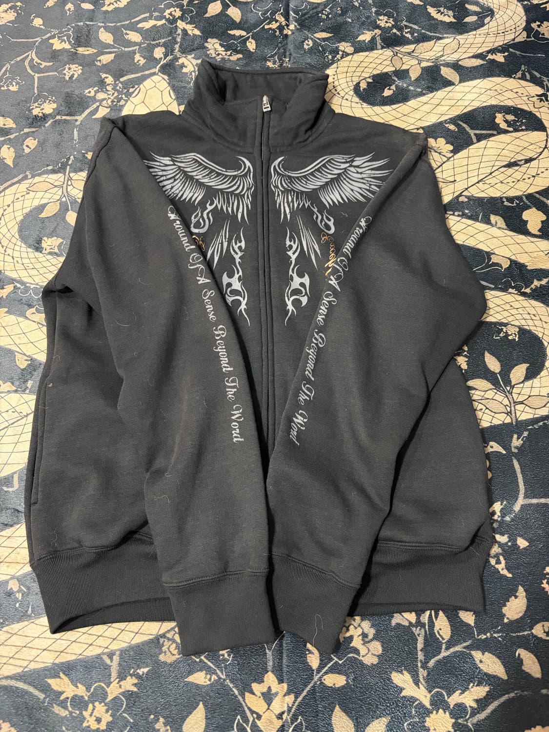 00's Gothic wing lettering jersey unisex 상품이미지8