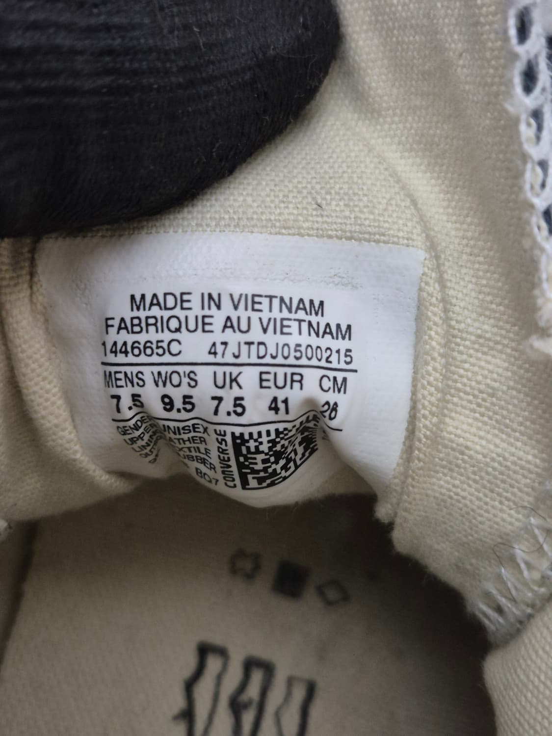 컨버스하이 레더 네이비 260 상품이미지4