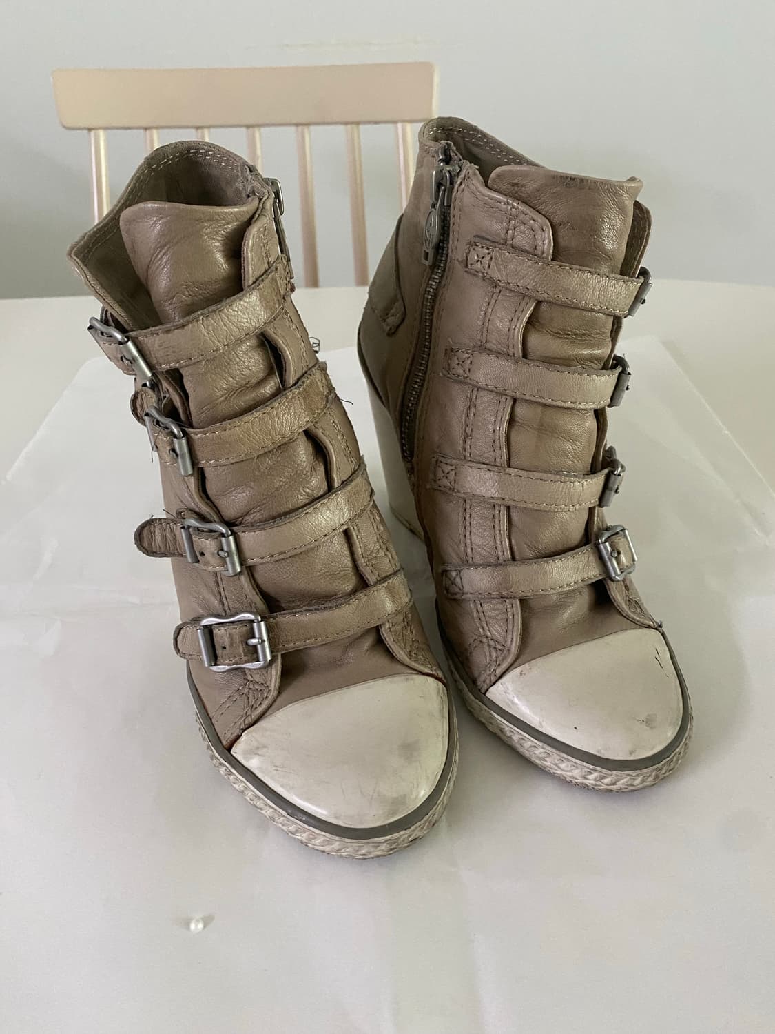 Ash 베이지 웨지스니커즈 상품이미지2