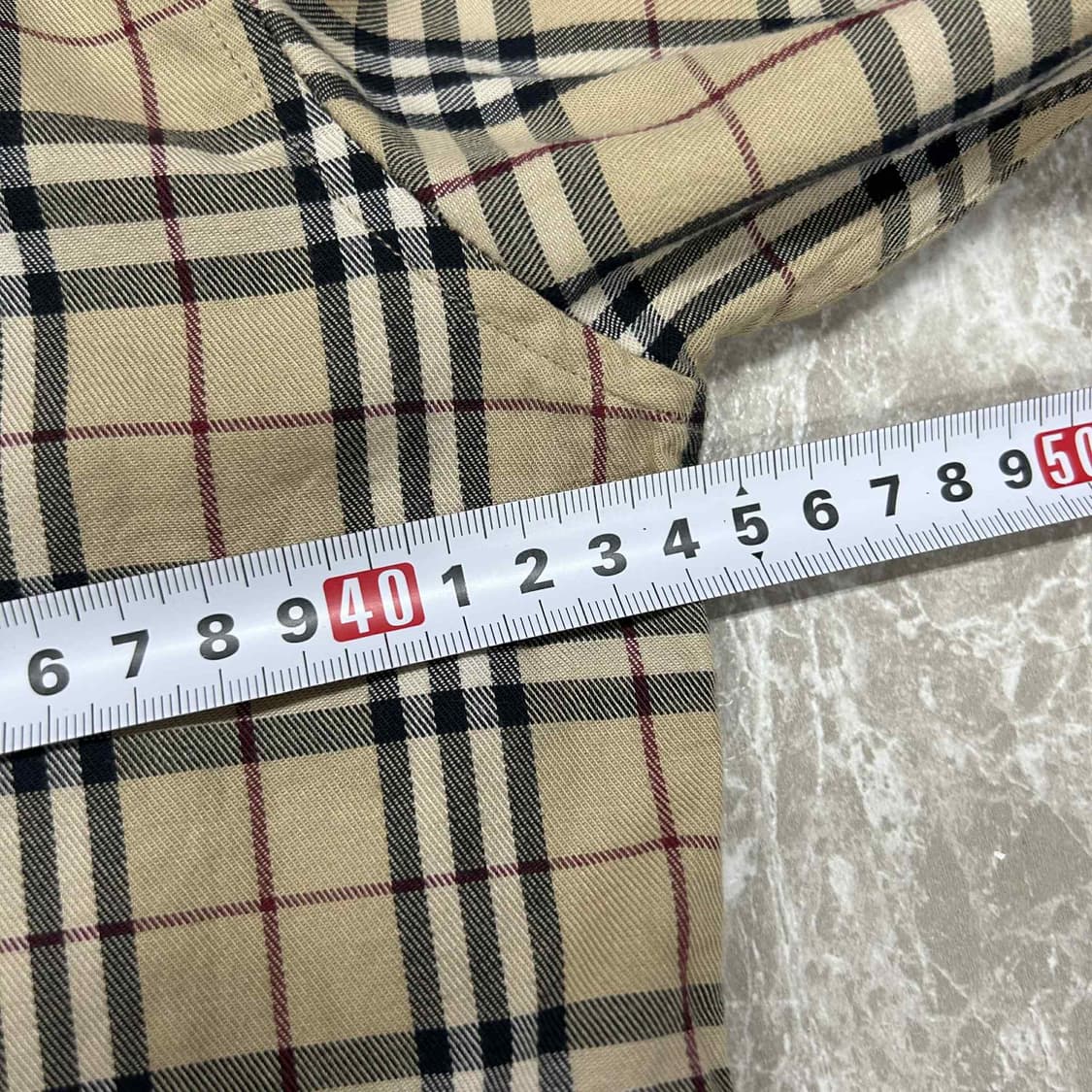 버버리 노바체크 빈티지 걸즈 셔츠(M) 상품이미지6