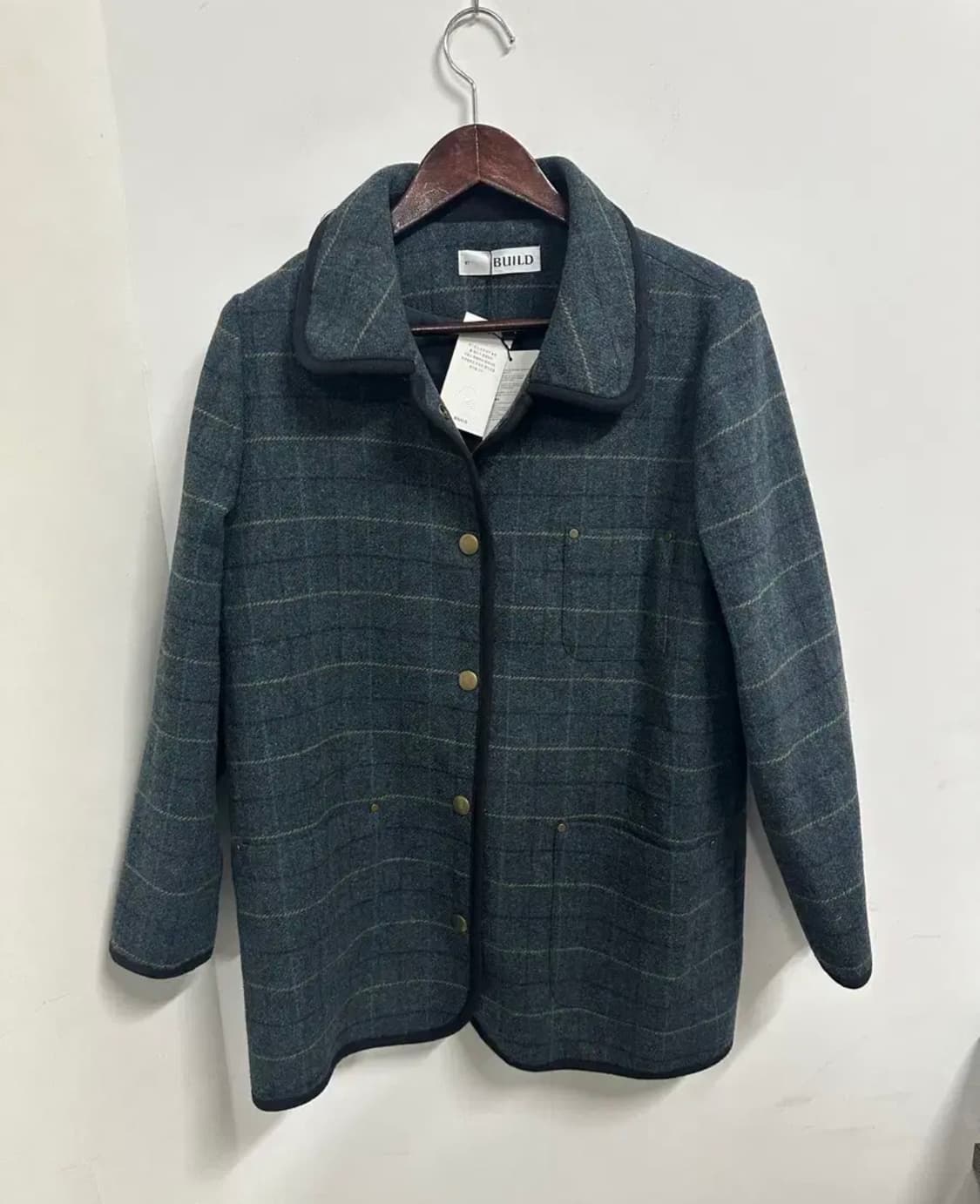 BUILD 체크 울 자켓 F 상품이미지1