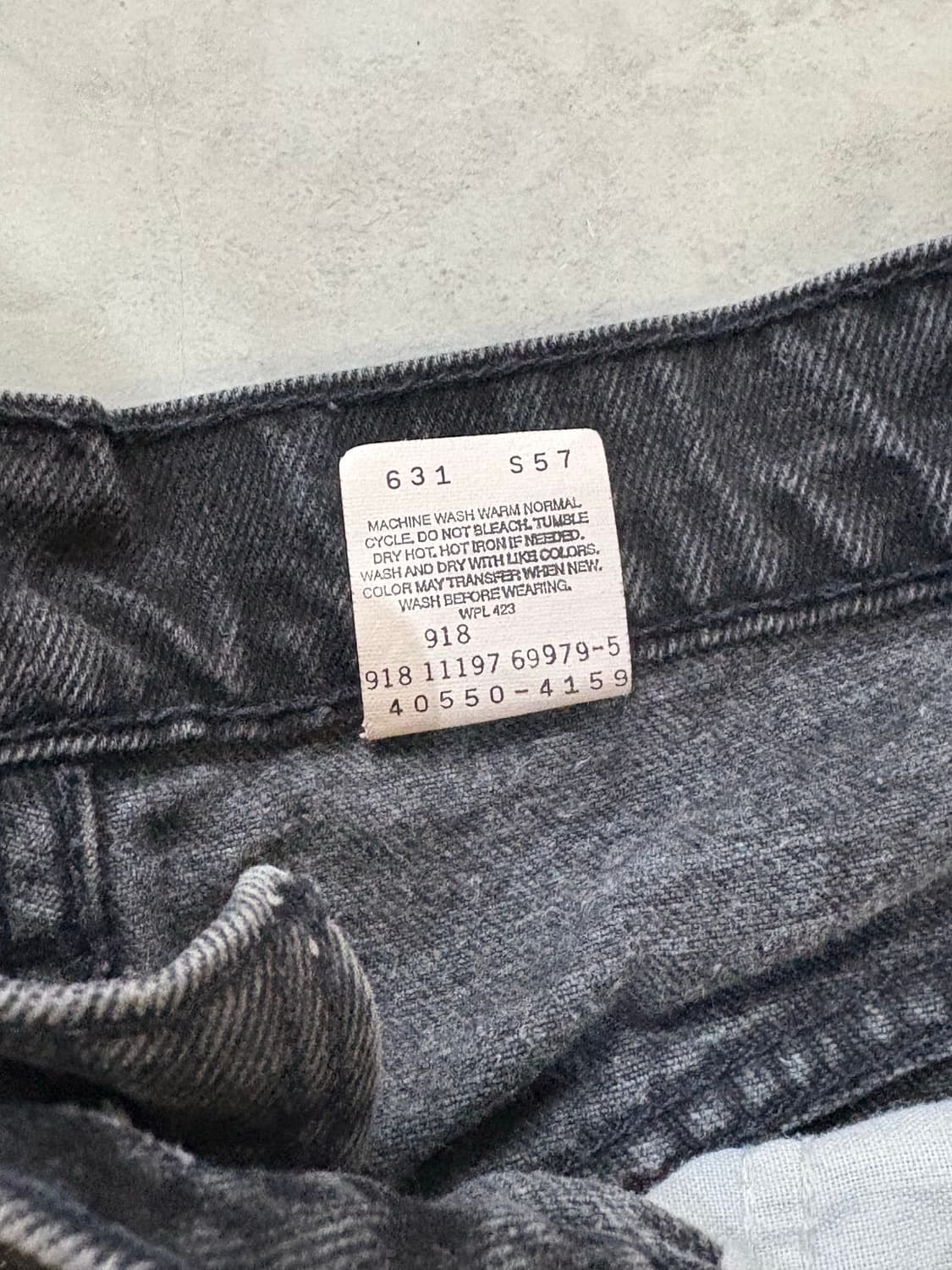 [34] 리바이스 550 오렌지탭 블랙 흑청 USA 상품이미지3