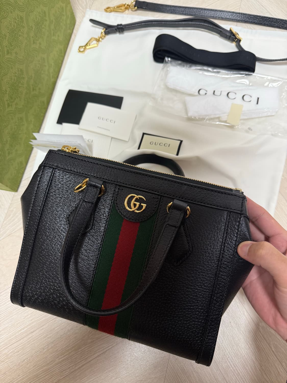 구찌 오피디아 GG 토트백 풀박스 상품이미지2