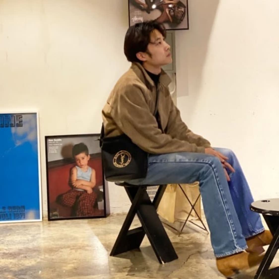 90s 폴로 랄프로렌 스웨이드 해링턴 자켓 L 바라쿠타 G9 상품이미지8