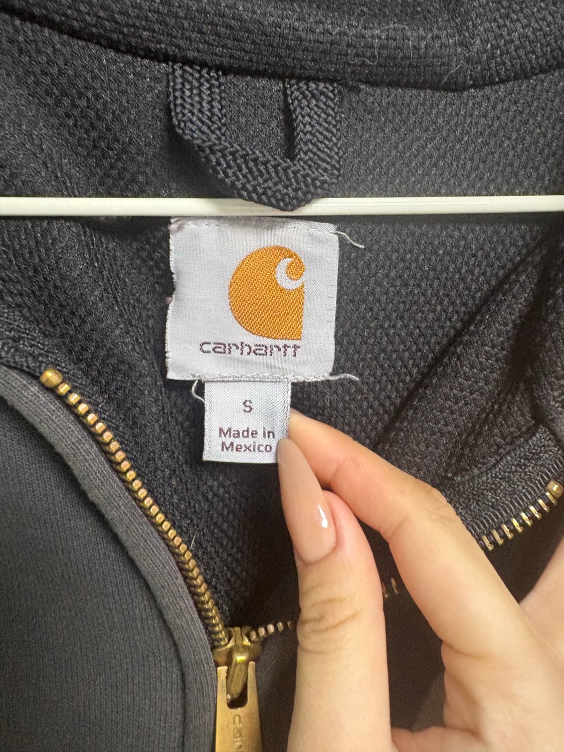 칼하트 차콜 후드집업 상품이미지3