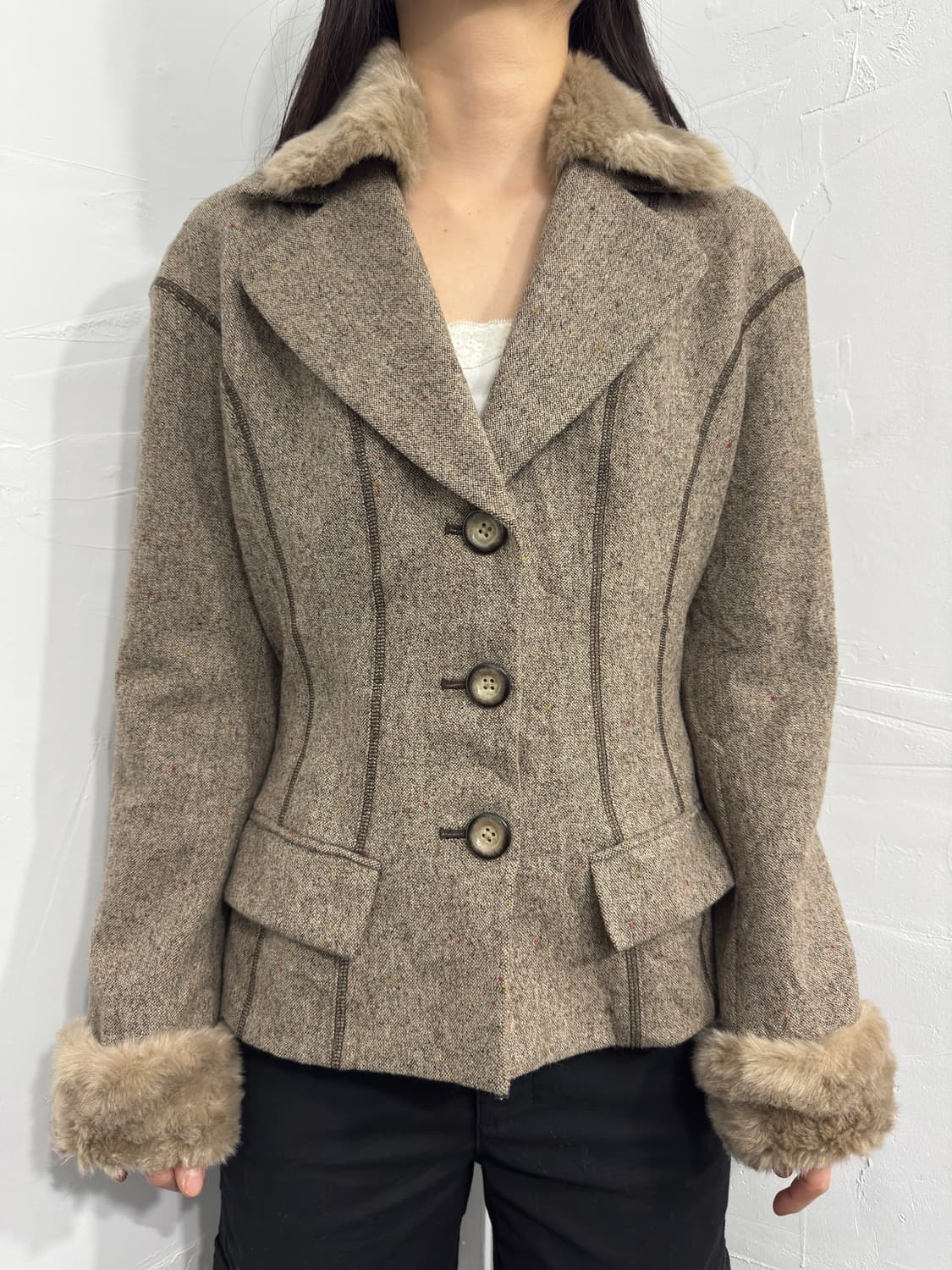 fur detail jacket 상품이미지1