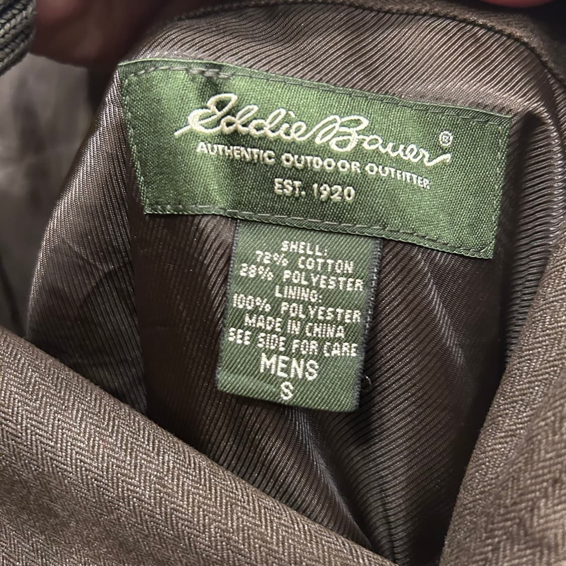 에디바우어 코튼 해링본패턴 쓰리버튼 블레이져 상품이미지3