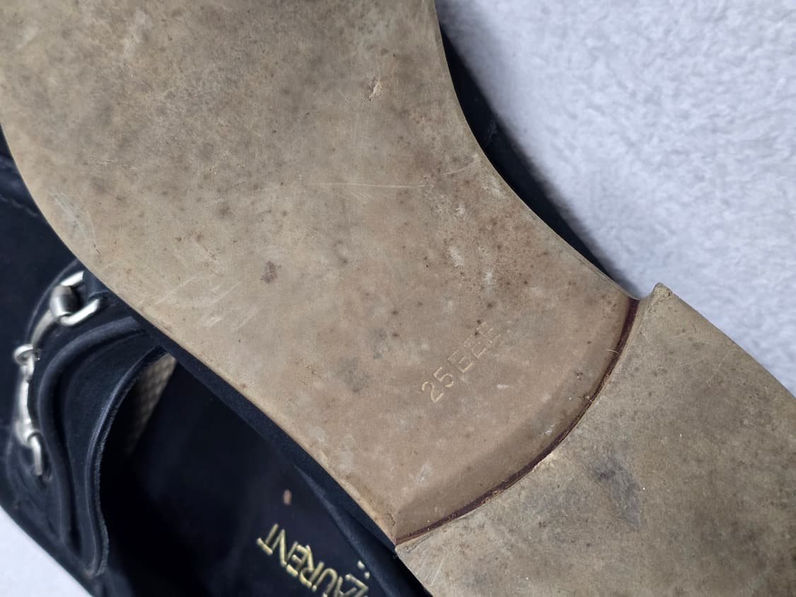 YSL 입생로랑 블랙 스웨이드 로퍼 255 상품이미지8