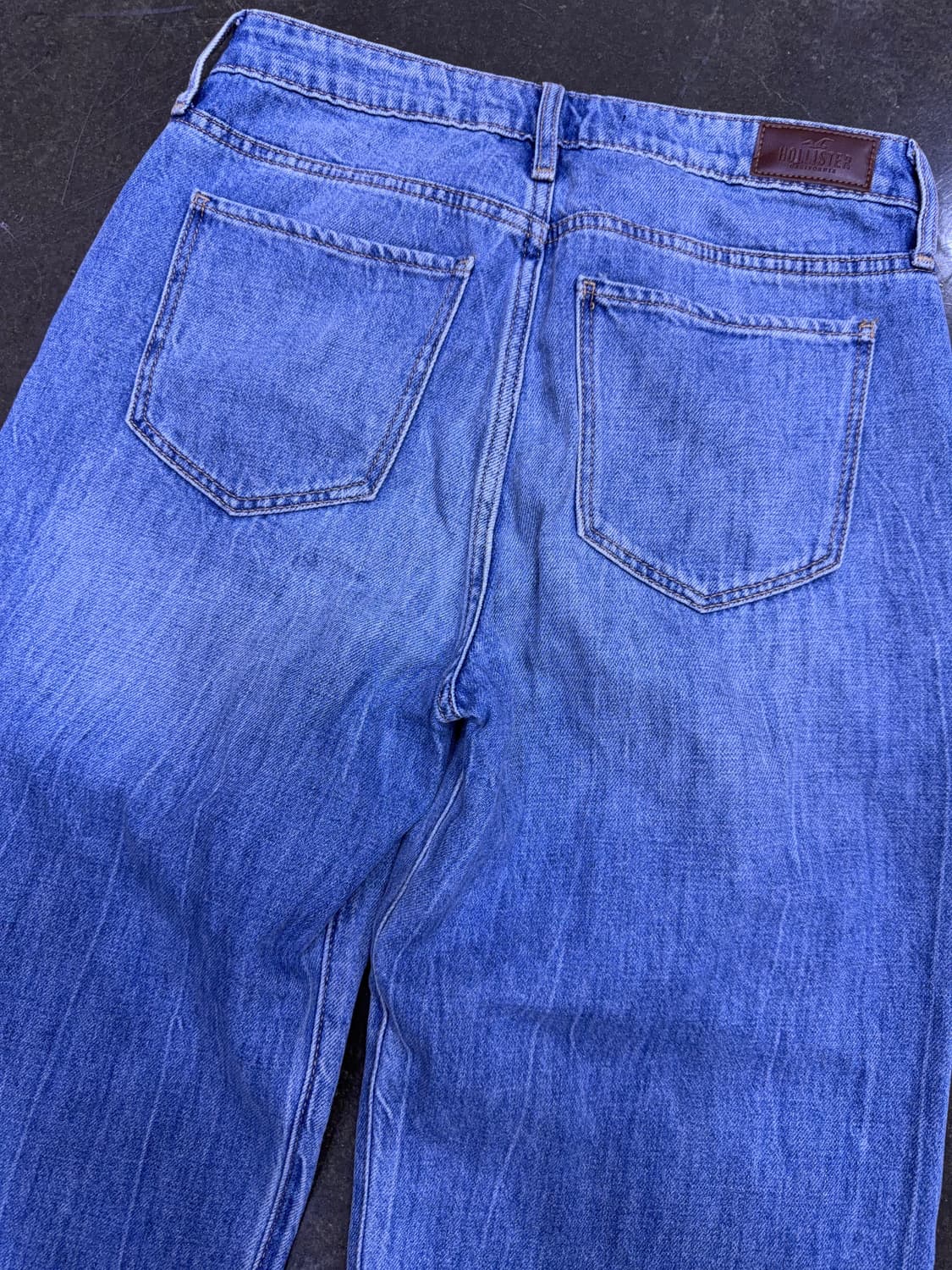 홀리스터 하이라이즈 큐롯 중청 워싱 데님팬츠 27 상품이미지6