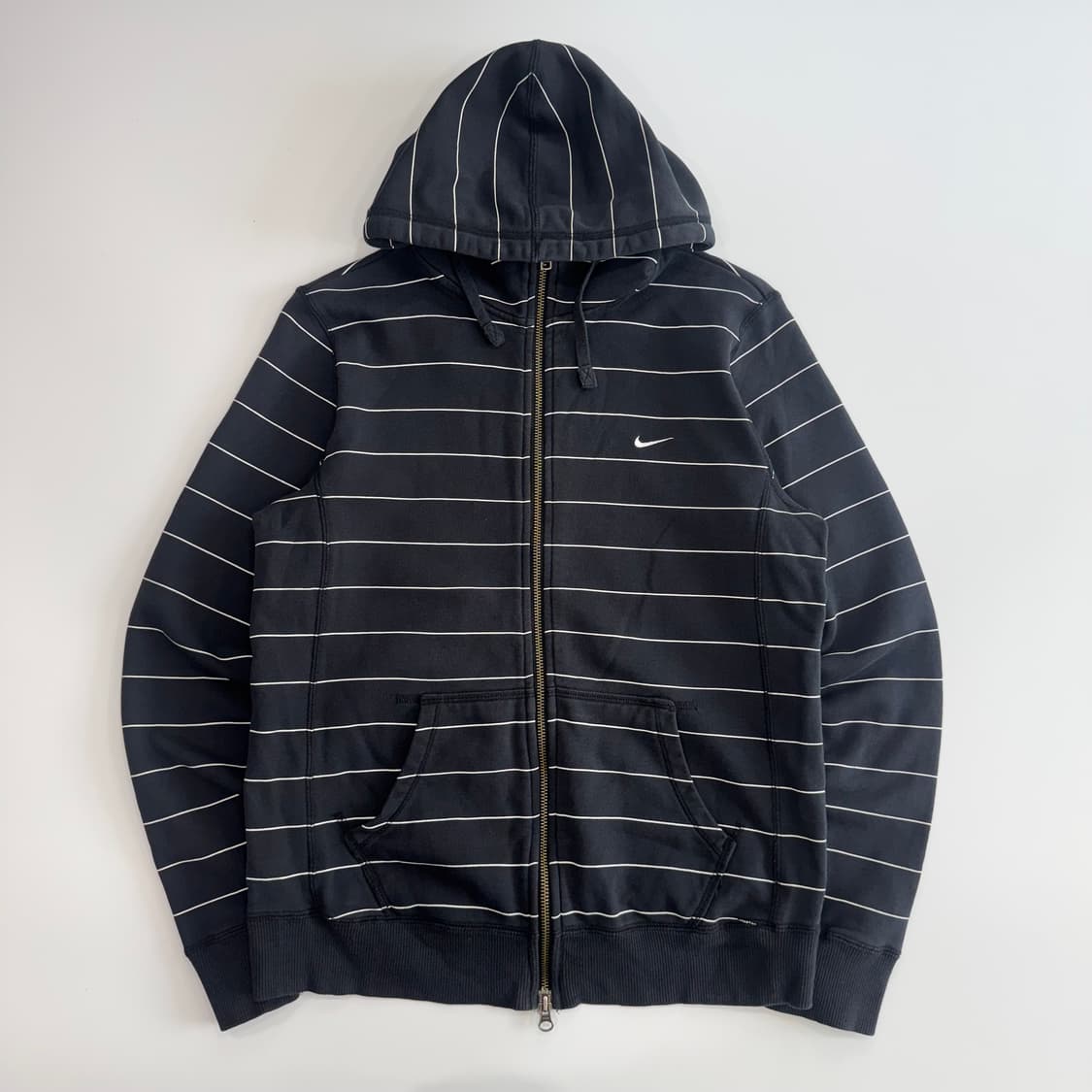 Nike 나이키 스트라이프 블랙 후드집업   상품이미지4