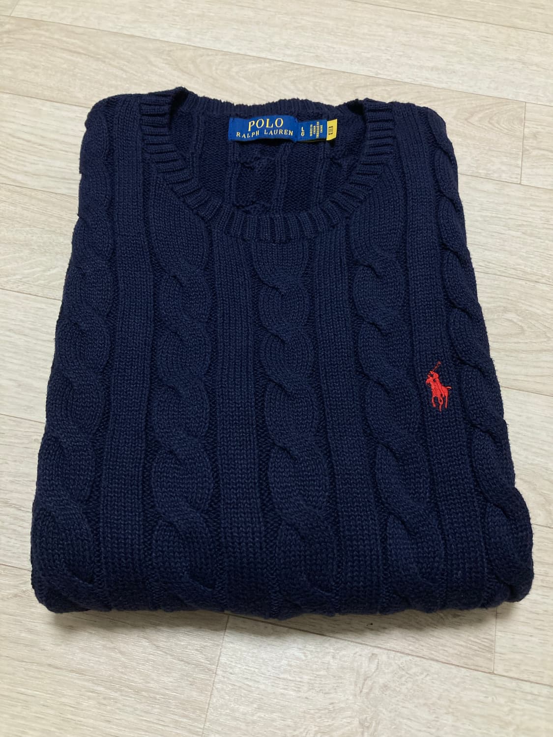 폴로 케이블 니트 110(L) 판매 상품이미지1