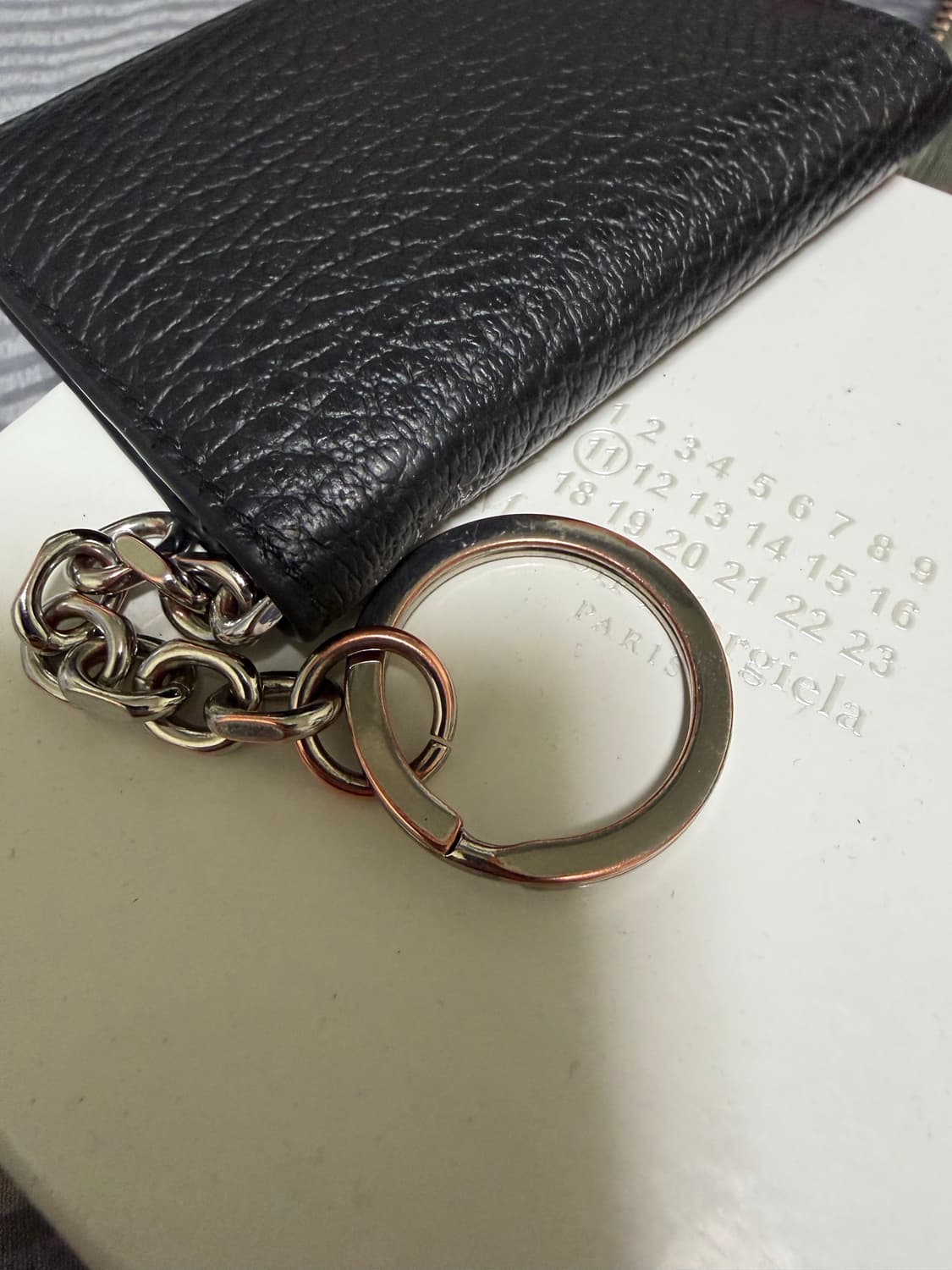 메종 마르지엘라 키링 지갑 블랙 상품이미지4